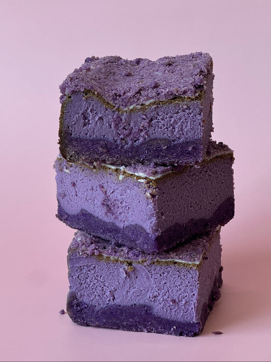 Ube Crumble Cheesecake