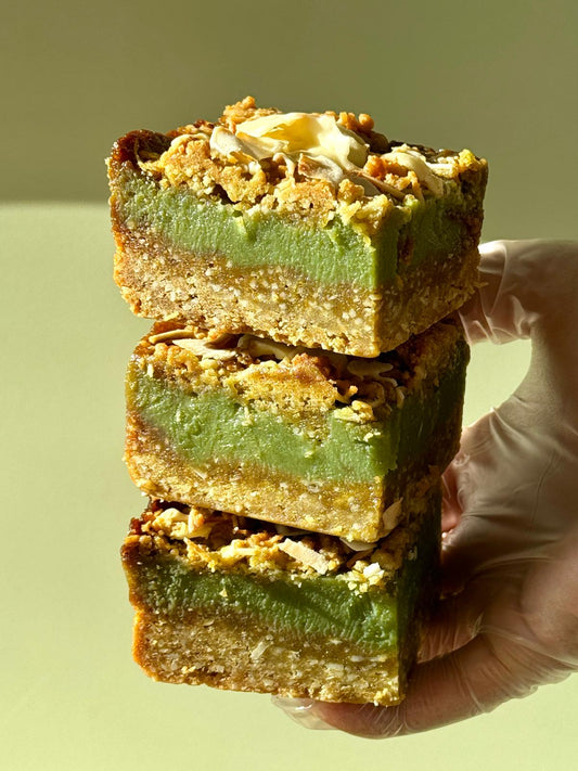 Coconut Pandan Cookie Pie